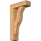 Ekena Millwork Funston Block Smooth Bracket w/ Offset Brace, Western Red Cedar, 5 1/2"W x 16"D x 28"H BKT0604X16X28FST05SWR - alternate 1